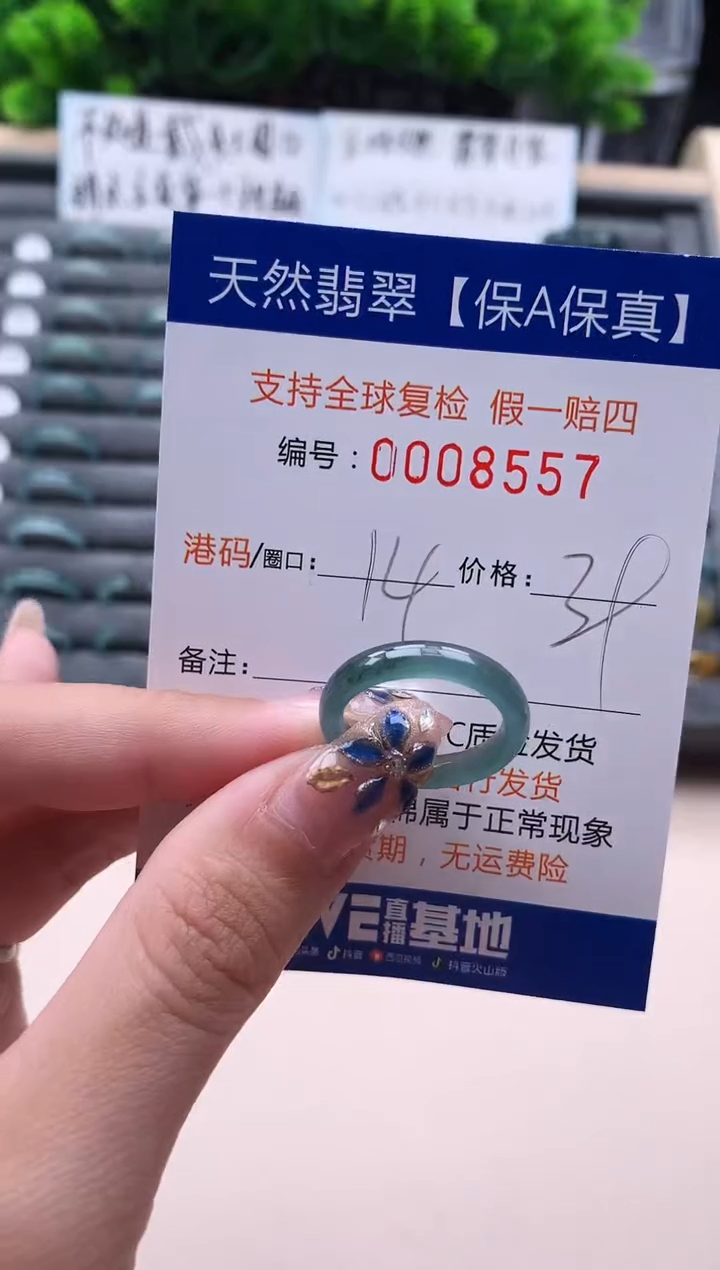 未镶嵌戒指翡翠8557