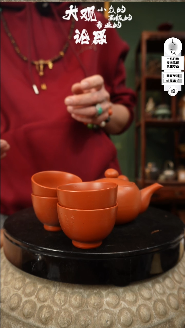 【闪购商品】瓷片大观论器壶套