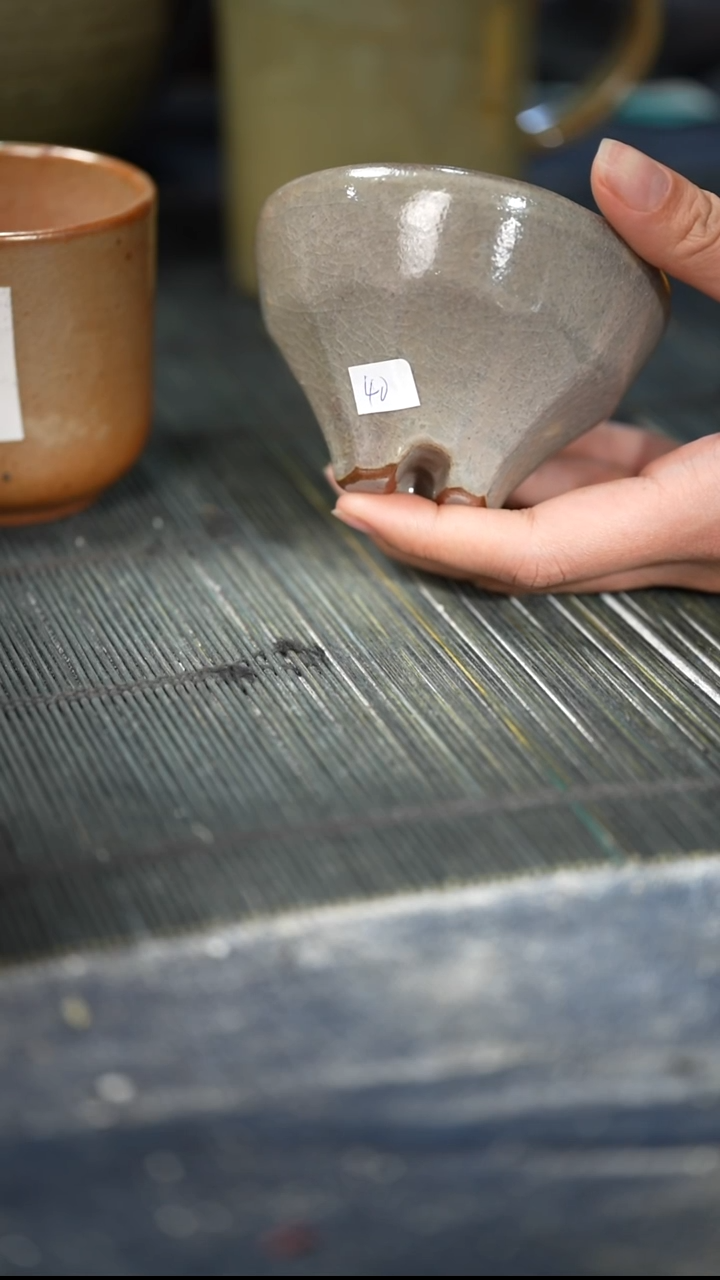 浪鬼家釉绘柴烧l****｀杯