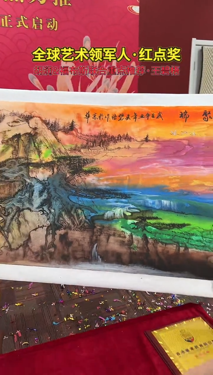 国画王碧梧绘画8pc山水