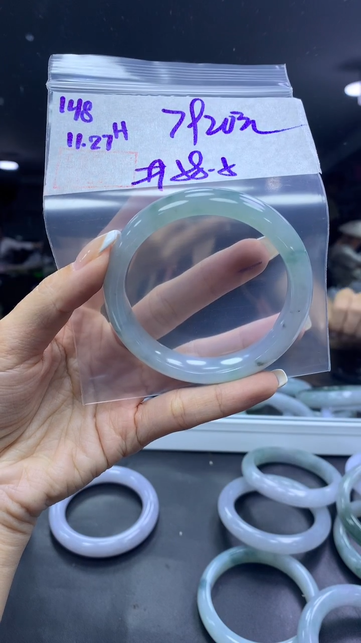 未镶嵌定制翡翠148手镯58.5+7920元+多样性拍一发一