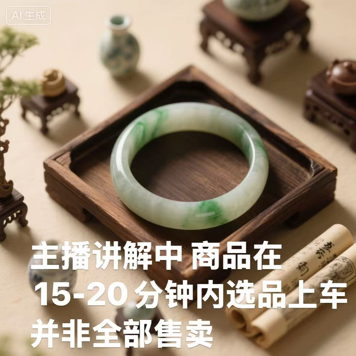 商品讲解中 产品讲解15-20分钟 主播选货商品 非全部售卖