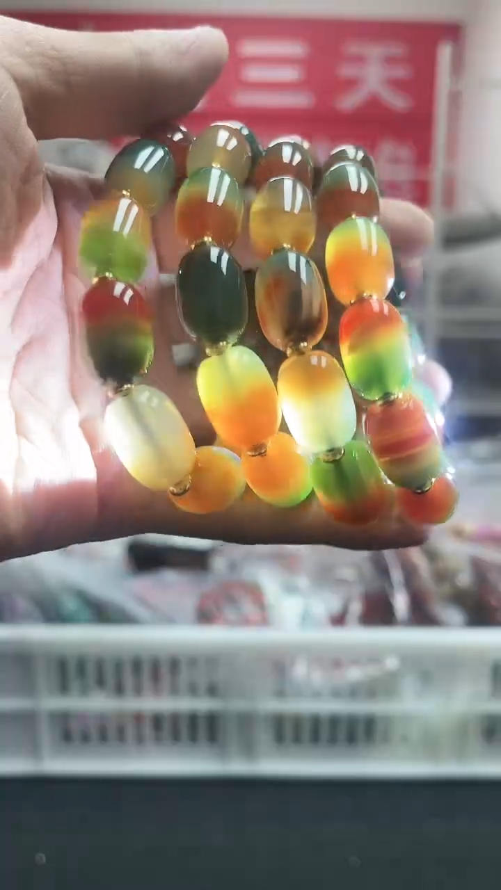 【闪购商品】玛瑙/玉髓手链未镶嵌精美手串114