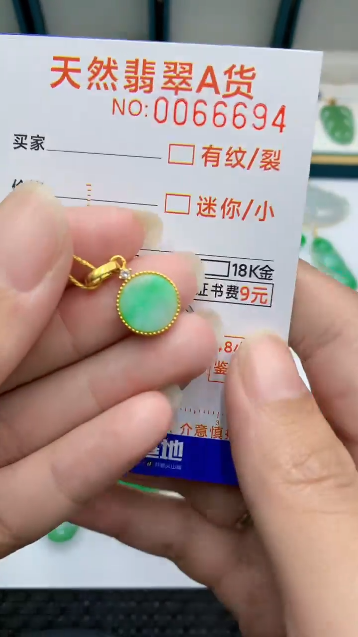 【闪购商品】翡翠颈饰银S925镶嵌            8