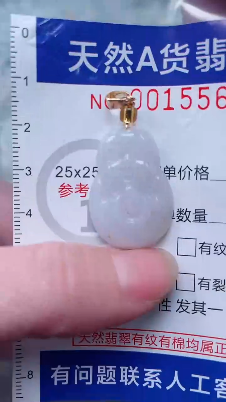 翡翠未镶嵌吊坠(不含链)1