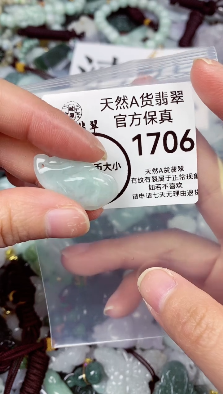 【闪购商品】翡翠颈饰未镶嵌天然A货翡翠1706