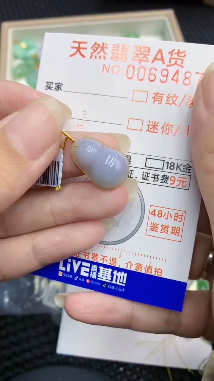 【闪购商品】翡翠颈饰18K金镶嵌            8