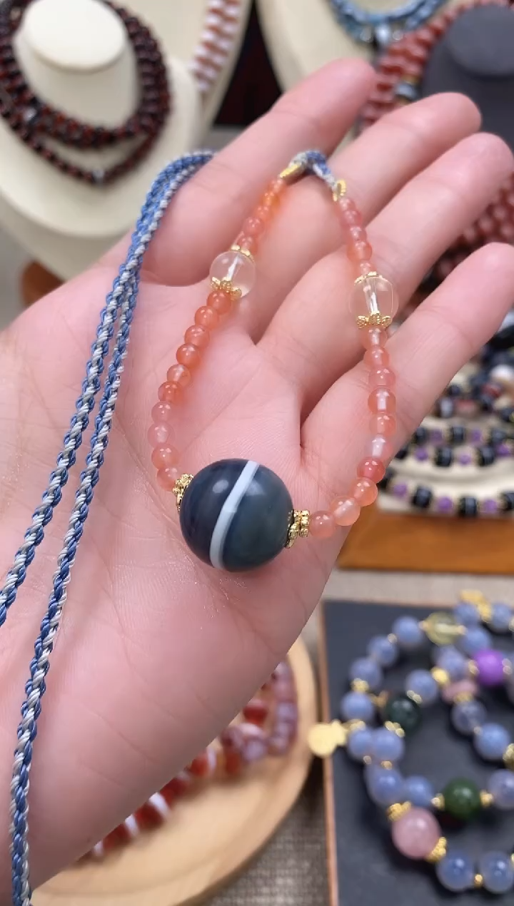 【闪购商品】玛瑙/玉髓项链未镶嵌项链