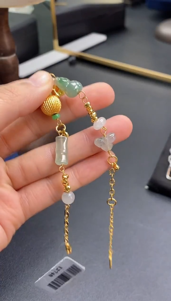 颈饰银S925镶嵌翡翠12748