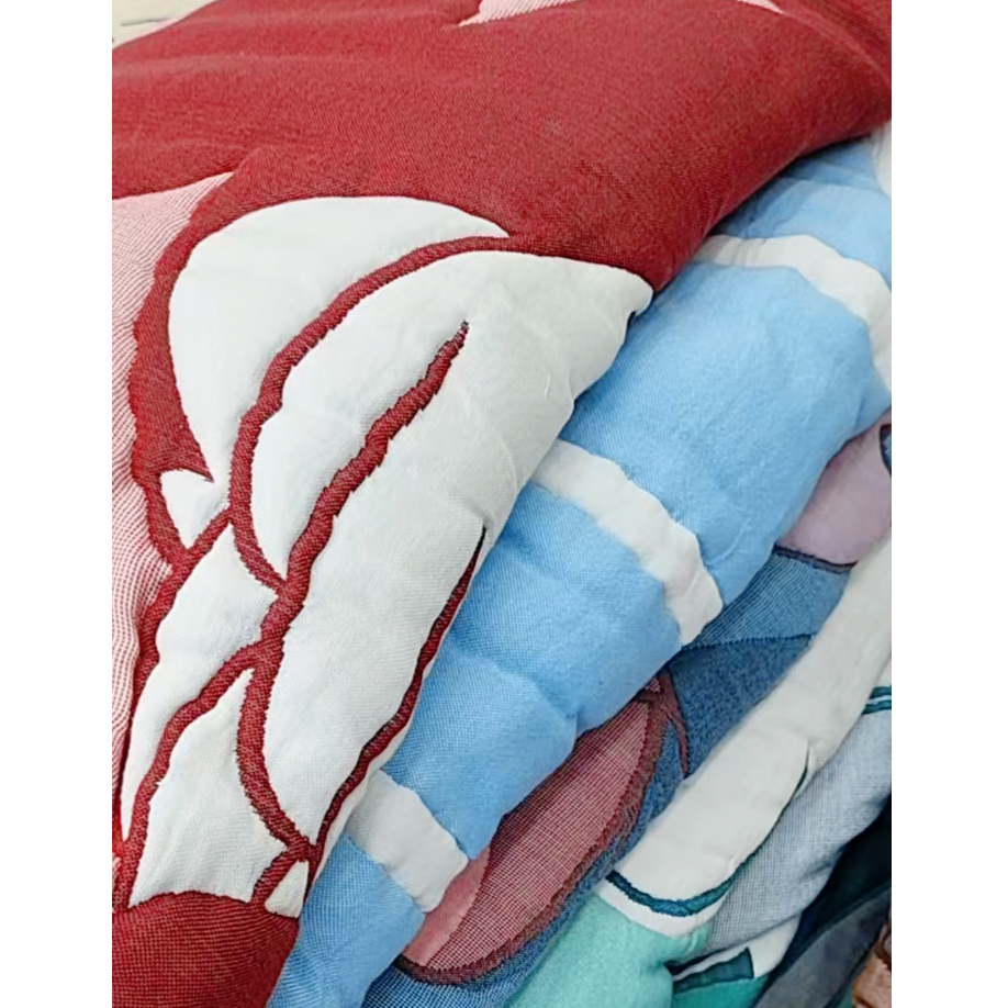 【格子米奇】150*200cm亲肤可爱卡通柔软纱布泡芙被