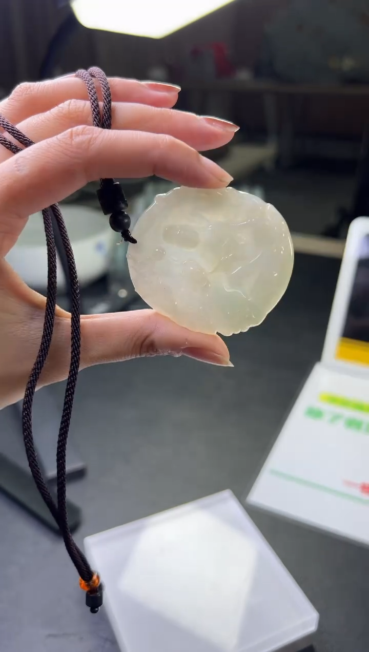 翡翠挂件未镶嵌FL58@CP多样性发其一配绳