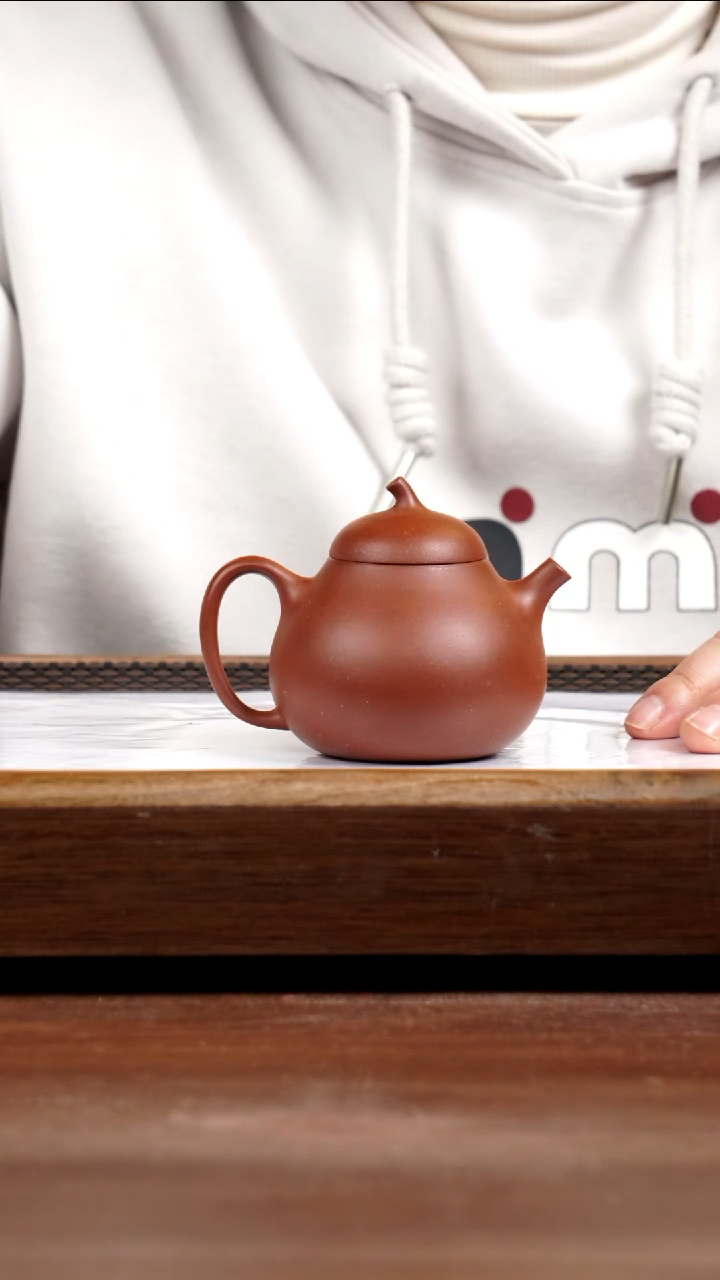 【闪购商品】紫砂茶壶黄龙山老红泥茄瓜160CC