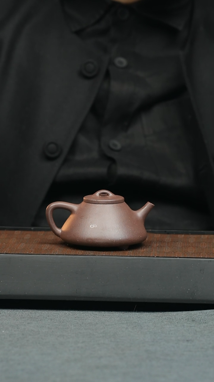 【闪购商品】紫砂茶壶五堂 子冶石瓢-底槽清