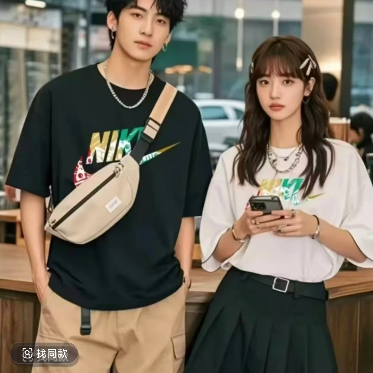 【一折粉丝福利】潮牌短袖T恤时尚休闲夏季男女同款