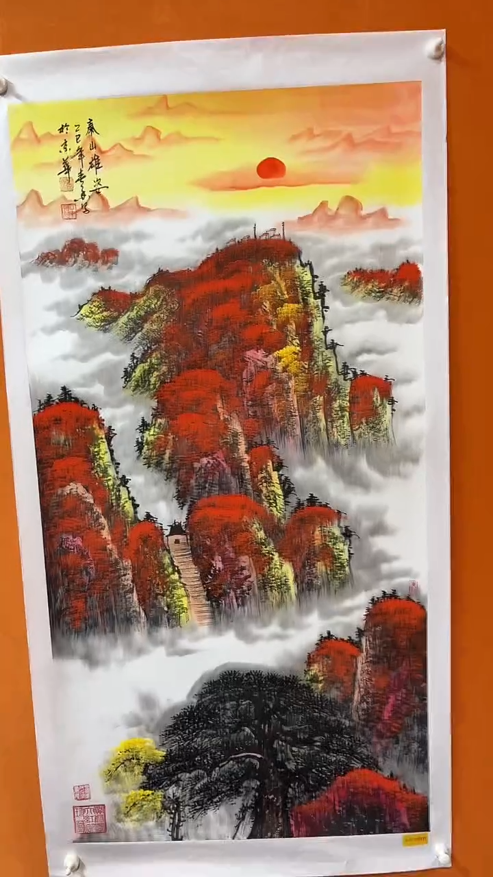 国画手绘原稿-黄春香-山水-8平尺 