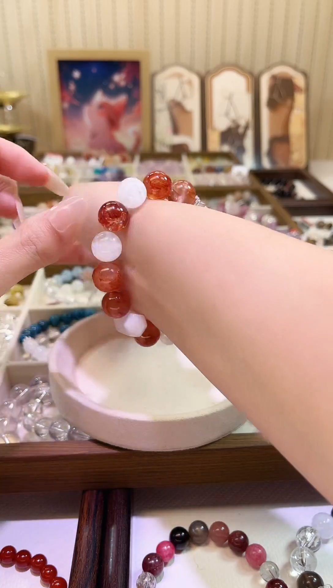 未镶嵌手链水晶1