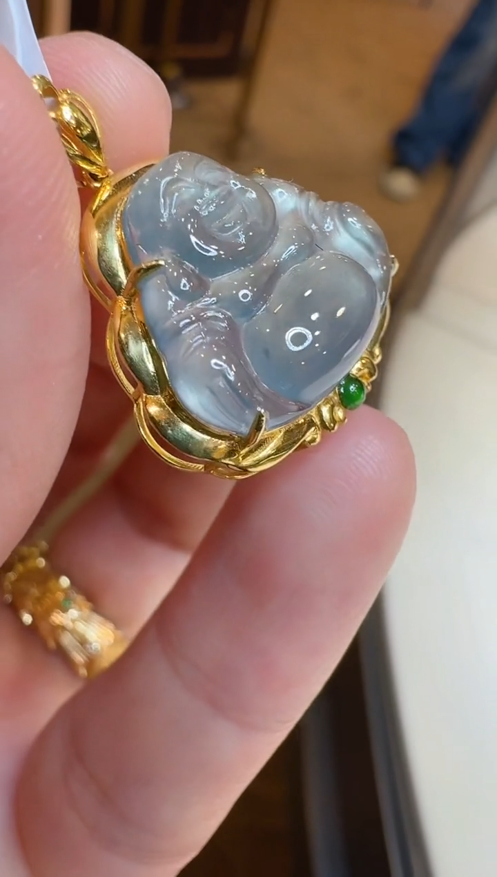 【闪购商品】翡翠吊坠(不含链)18K金镶嵌多样性团购发一件