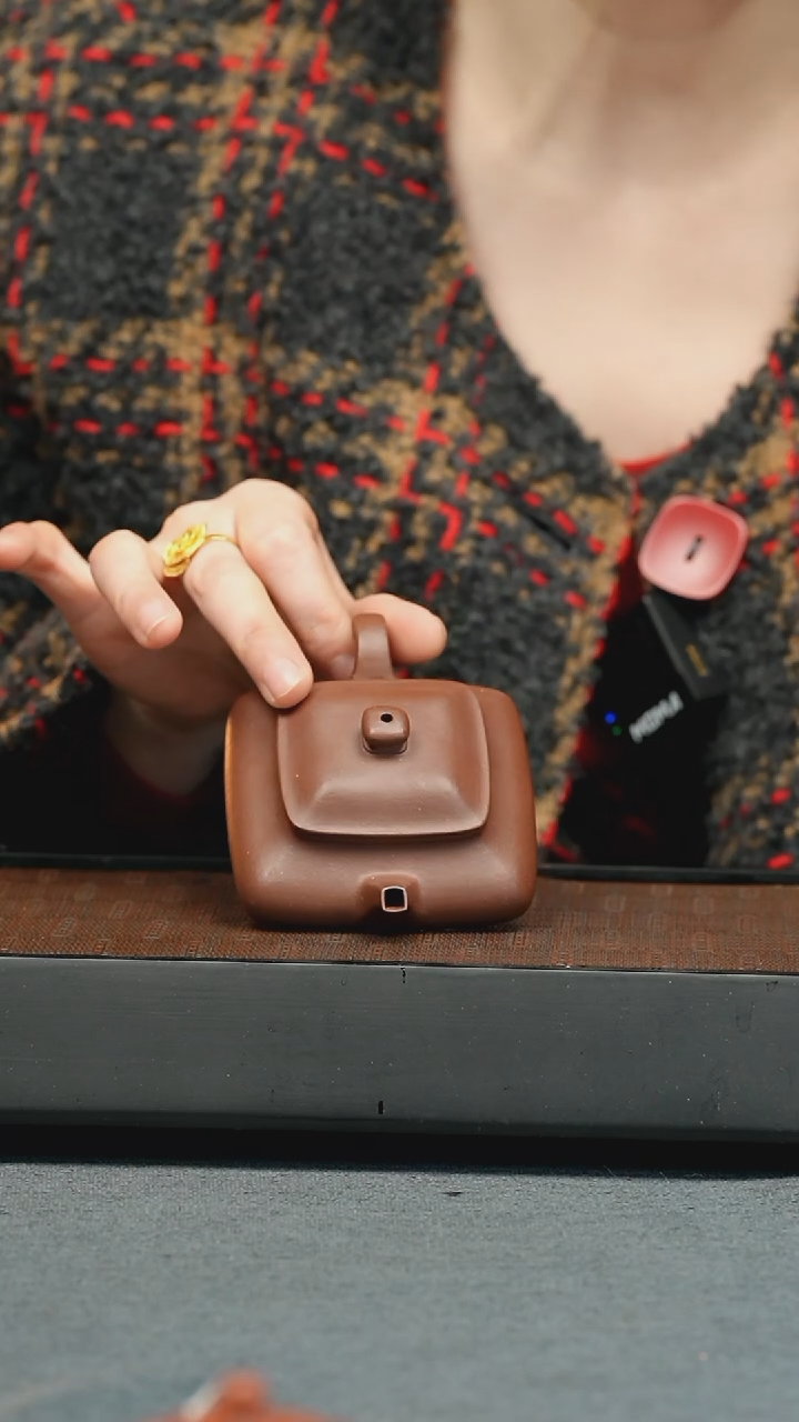 【闪购商品】紫砂茶壶五堂 寒灰老人-紫泥