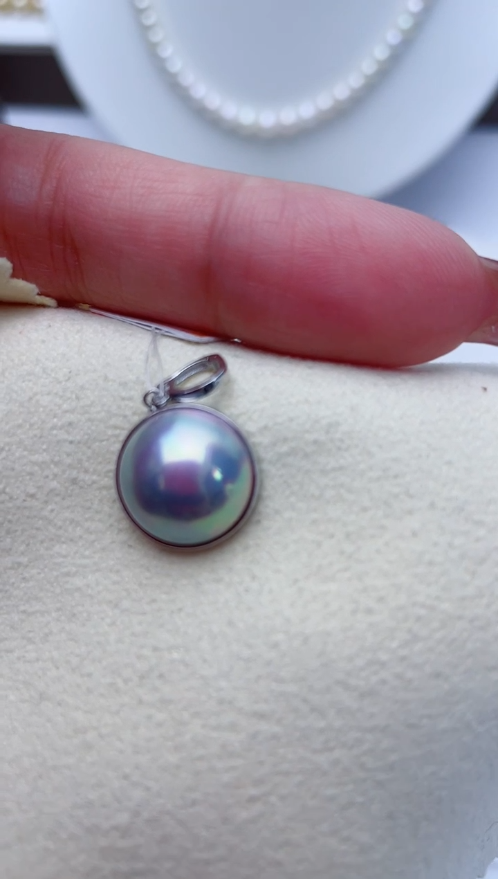 【闪购商品】拼合珍珠（马贝珠）颈饰18K金镶嵌W13