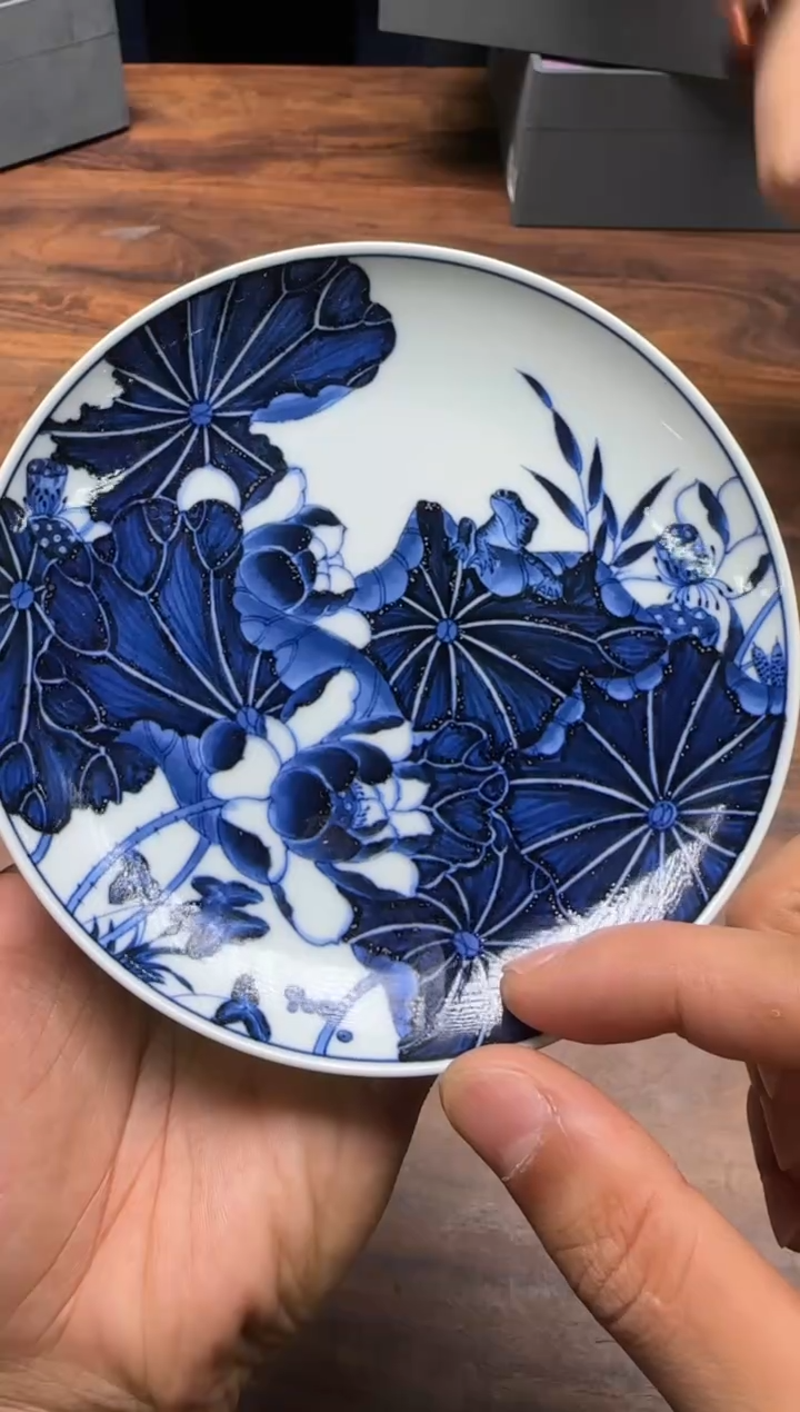 志纯窑 满荷清风小碟