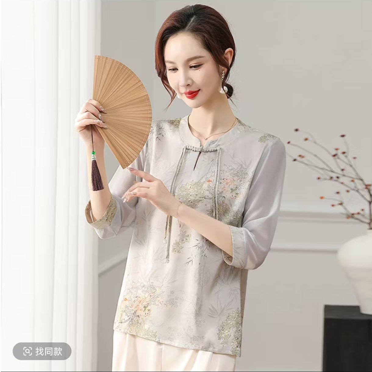 259-新中式国风时尚百搭中老年女装夏季洋气