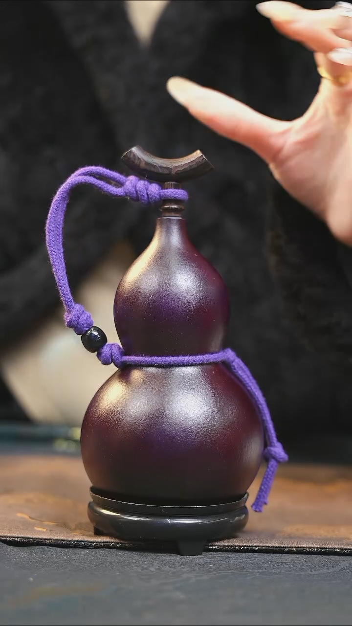 【闪购商品】XC225大漆酒葫芦不包手串及旋转底座