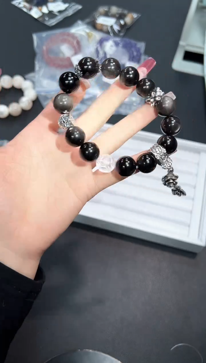 【闪购商品】水晶手串未镶嵌5M多样性发其一/1条默认微瑕