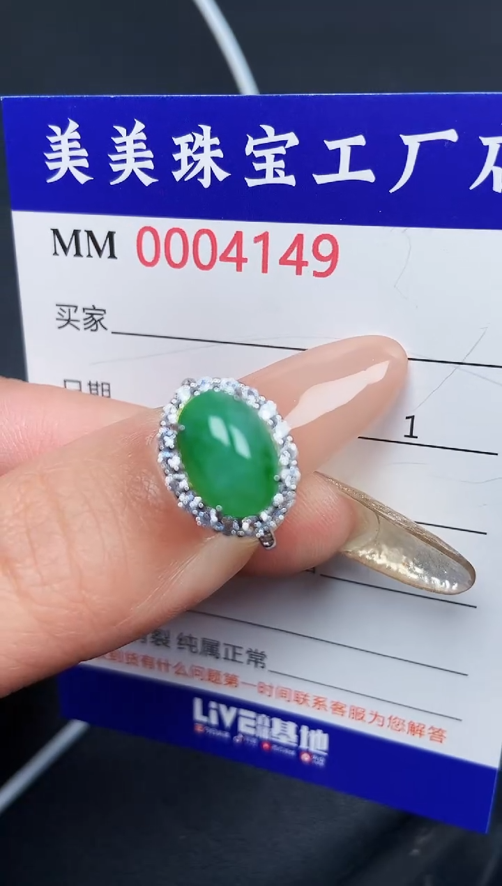 【闪购商品】翡翠颈饰银S925镶嵌4149