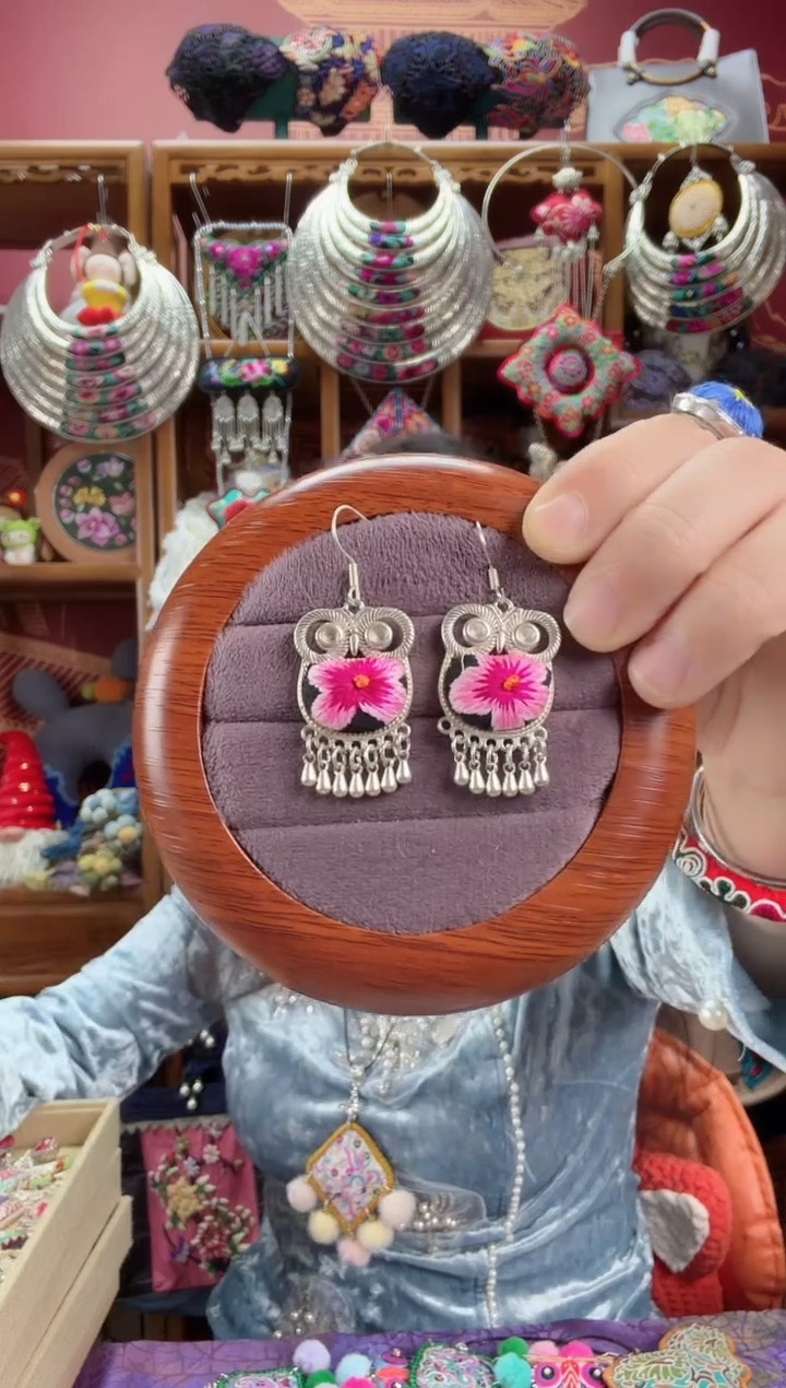 刺绣耳环123甜甜家