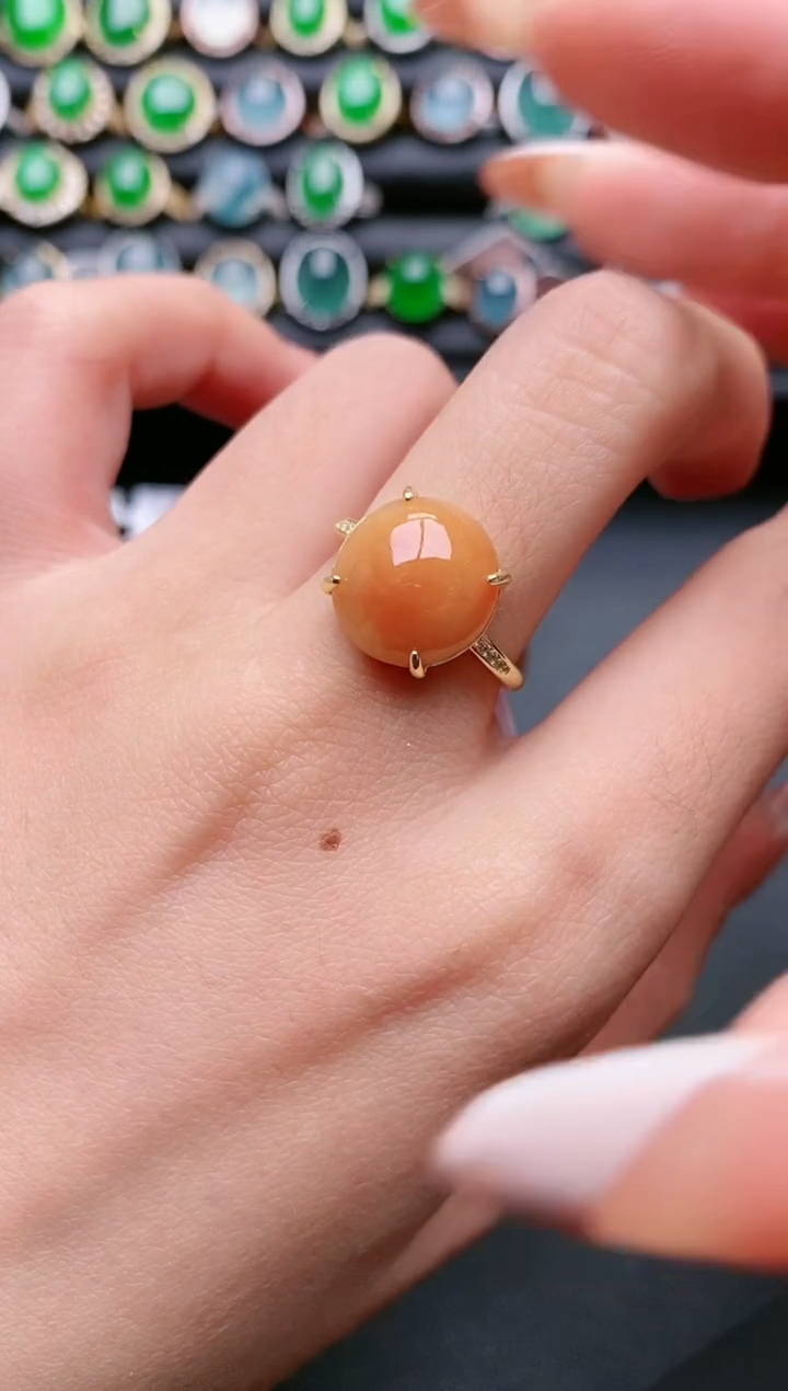 【闪购商品】翡翠戒指银S925镶嵌111111