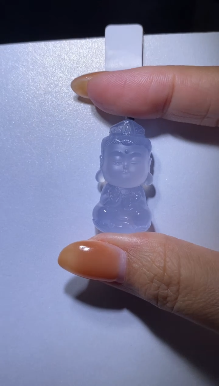 未镶嵌颈饰玛瑙/玉髓三**孩普贤宝宝佛