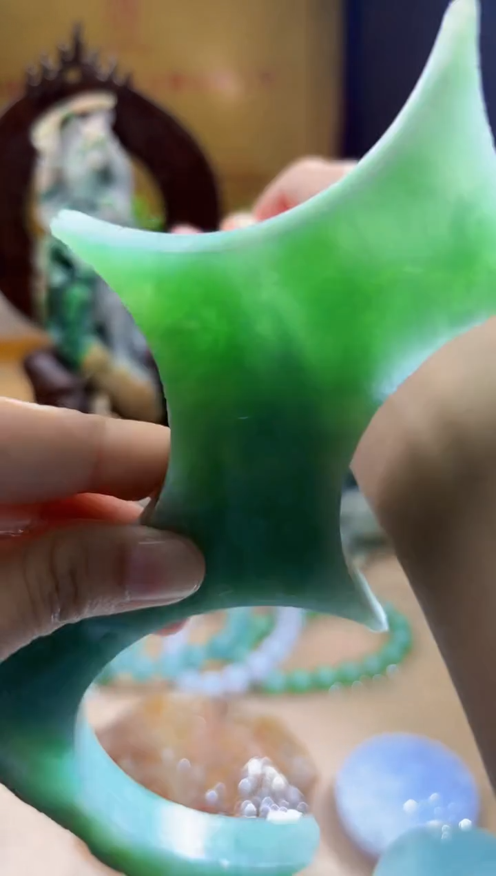 未镶嵌挂件翡翠A货柠优5045