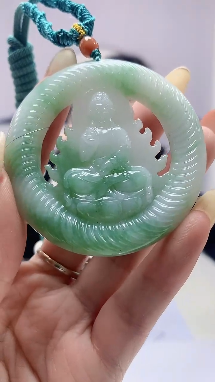 【闪购商品】定制翡翠未镶嵌0405DD-毛货挂件36