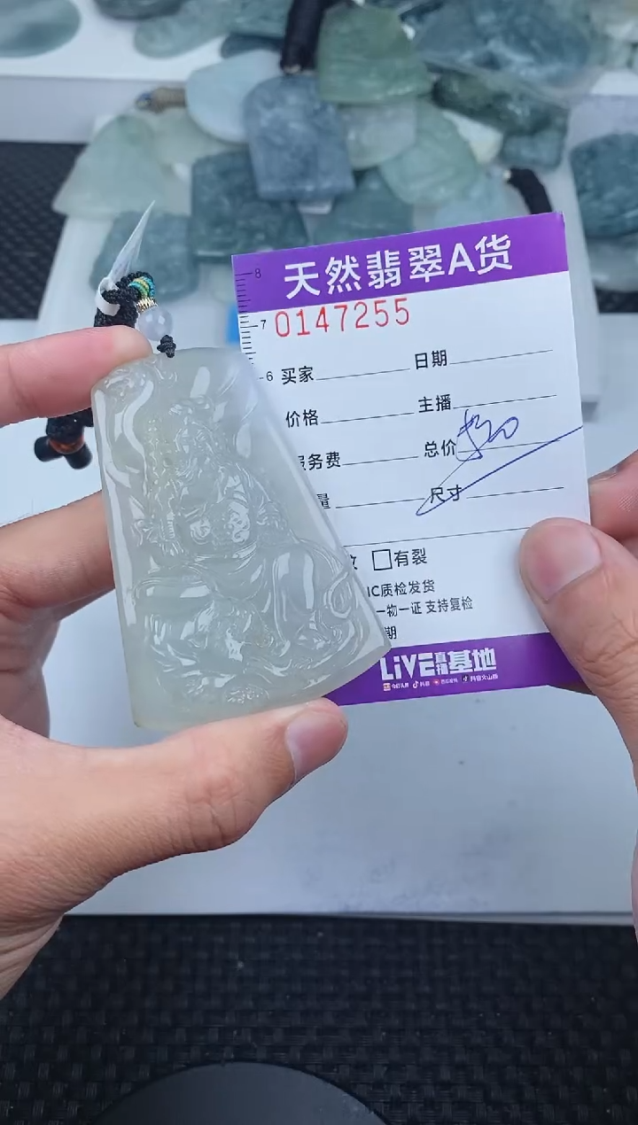 翡翠未镶嵌颈饰       255