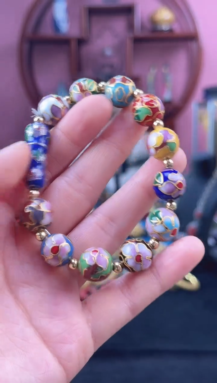 非遗 景泰蓝 手串 多宝  1.2