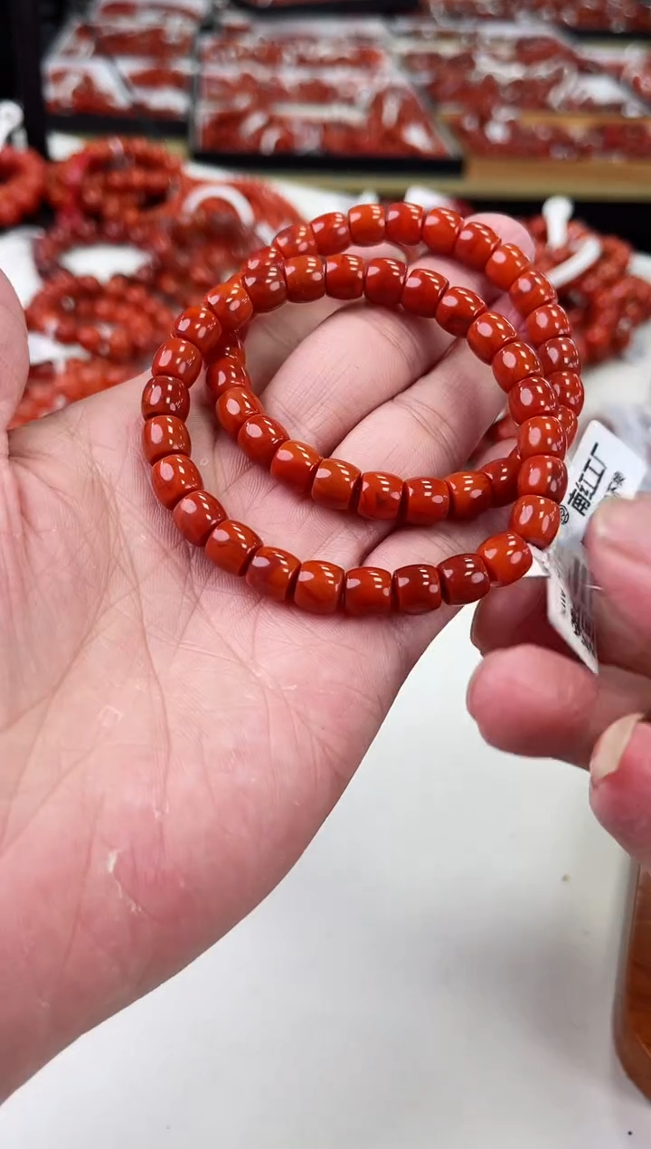 【闪购商品】南红玛瑙瓦西直切手串8+未镶嵌（多样式发其一）