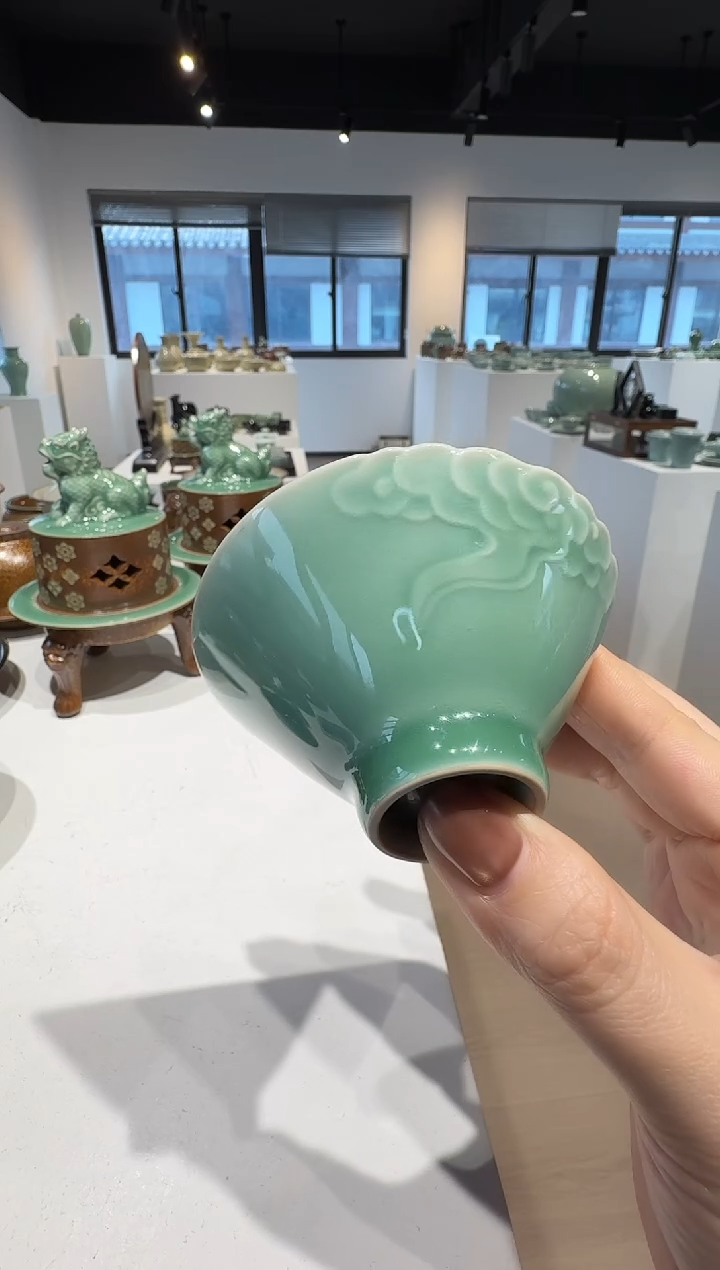 青瓷手工茶器包邮不带礼盒