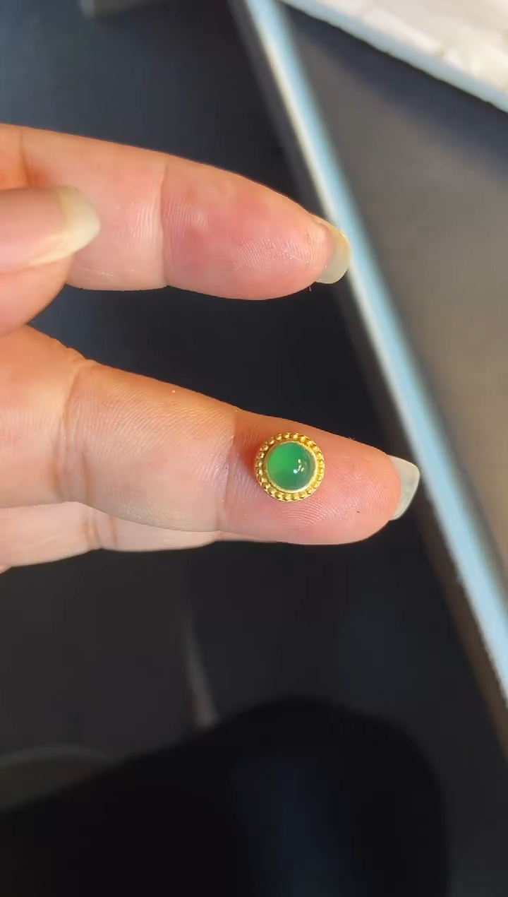 吊坠(不含链)银S925镶嵌翡翠1