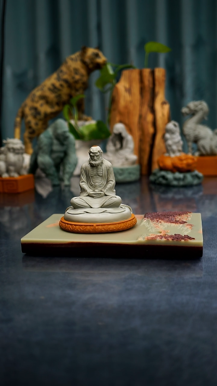 【闪购商品】达摩天然原石手工雕刻