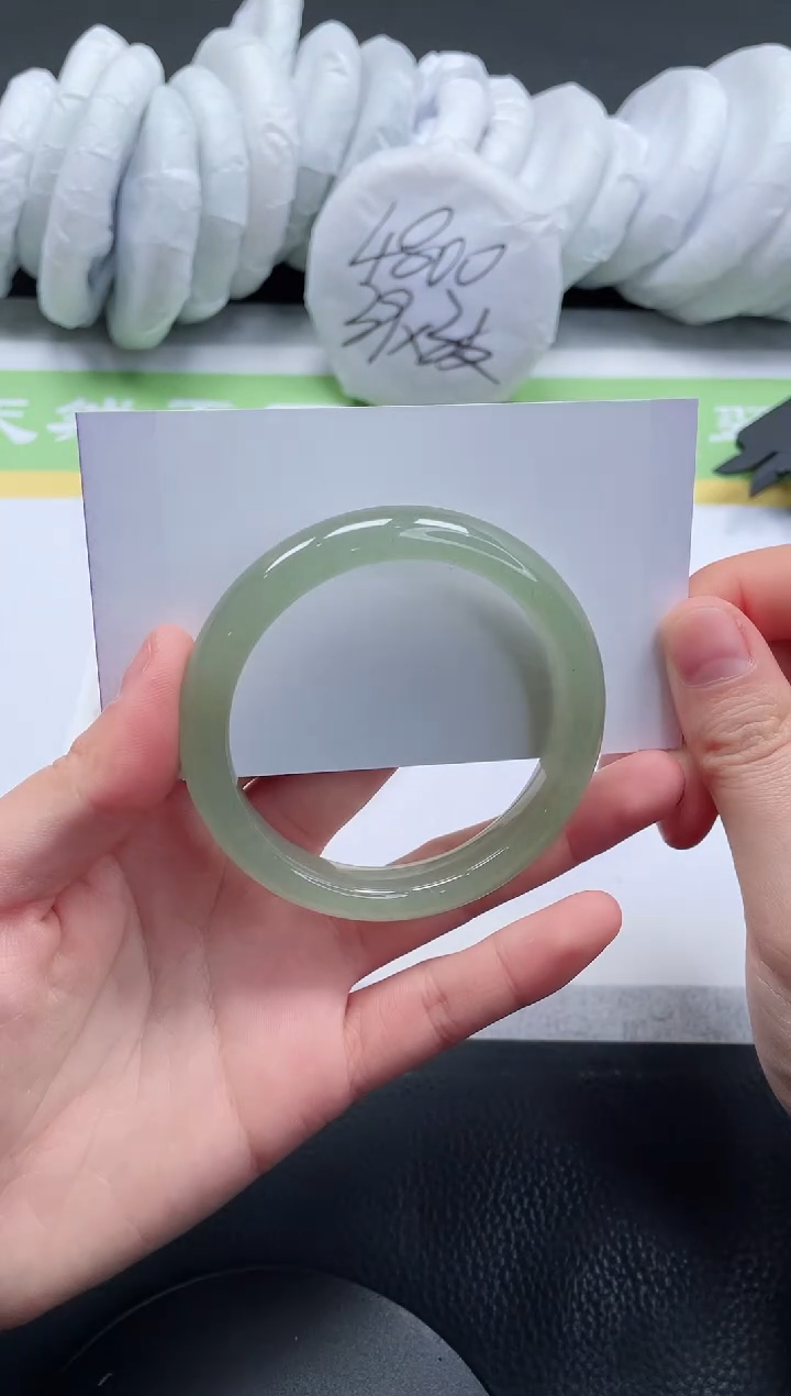 【闪购商品】石英质玉手镯未镶嵌A128-54.7