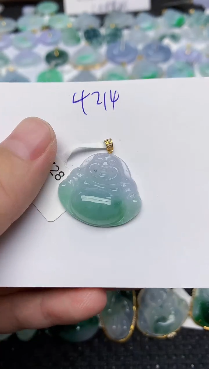 颈饰未镶嵌翡翠天然缅甸A货翡翠百元以上9元证书费自理