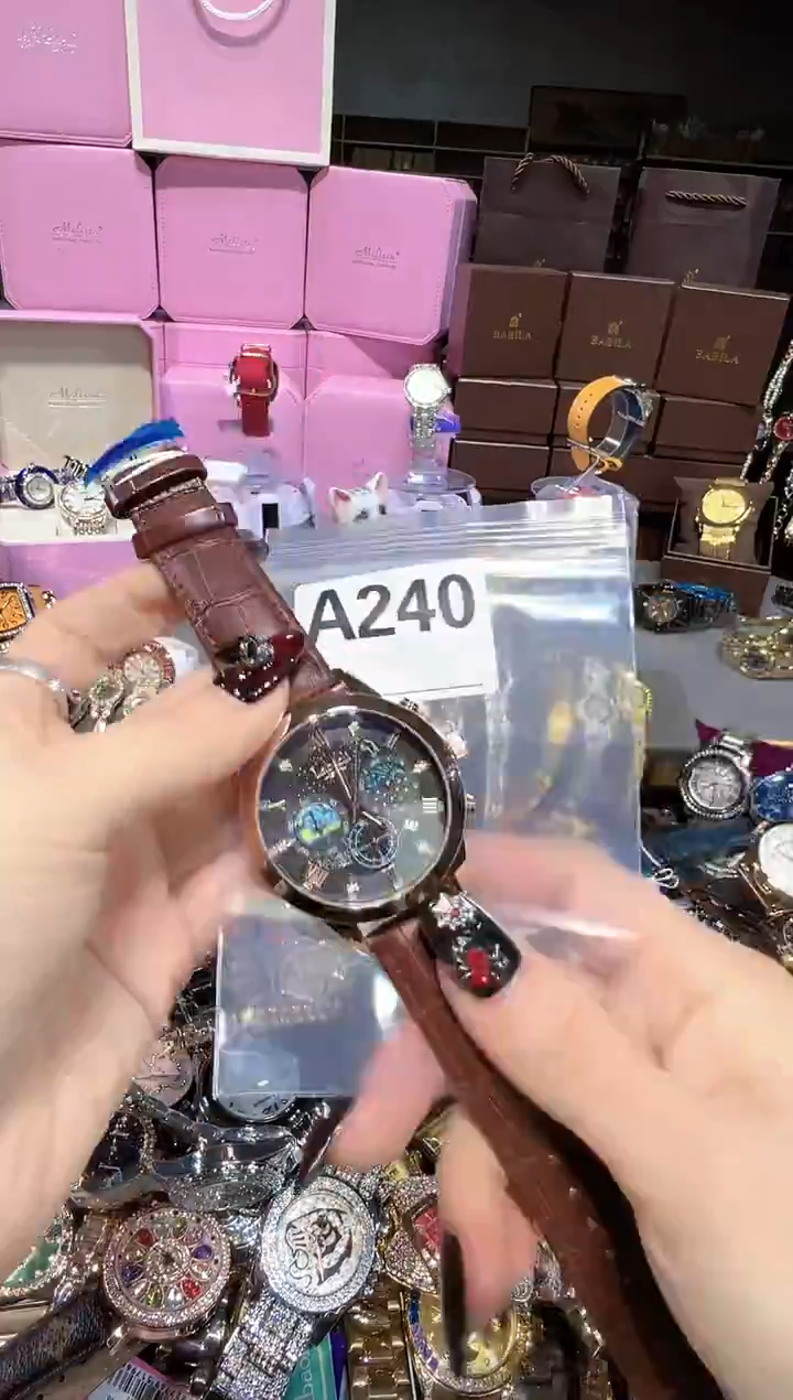 石英机芯不锈钢不锈钢直播定闪专用