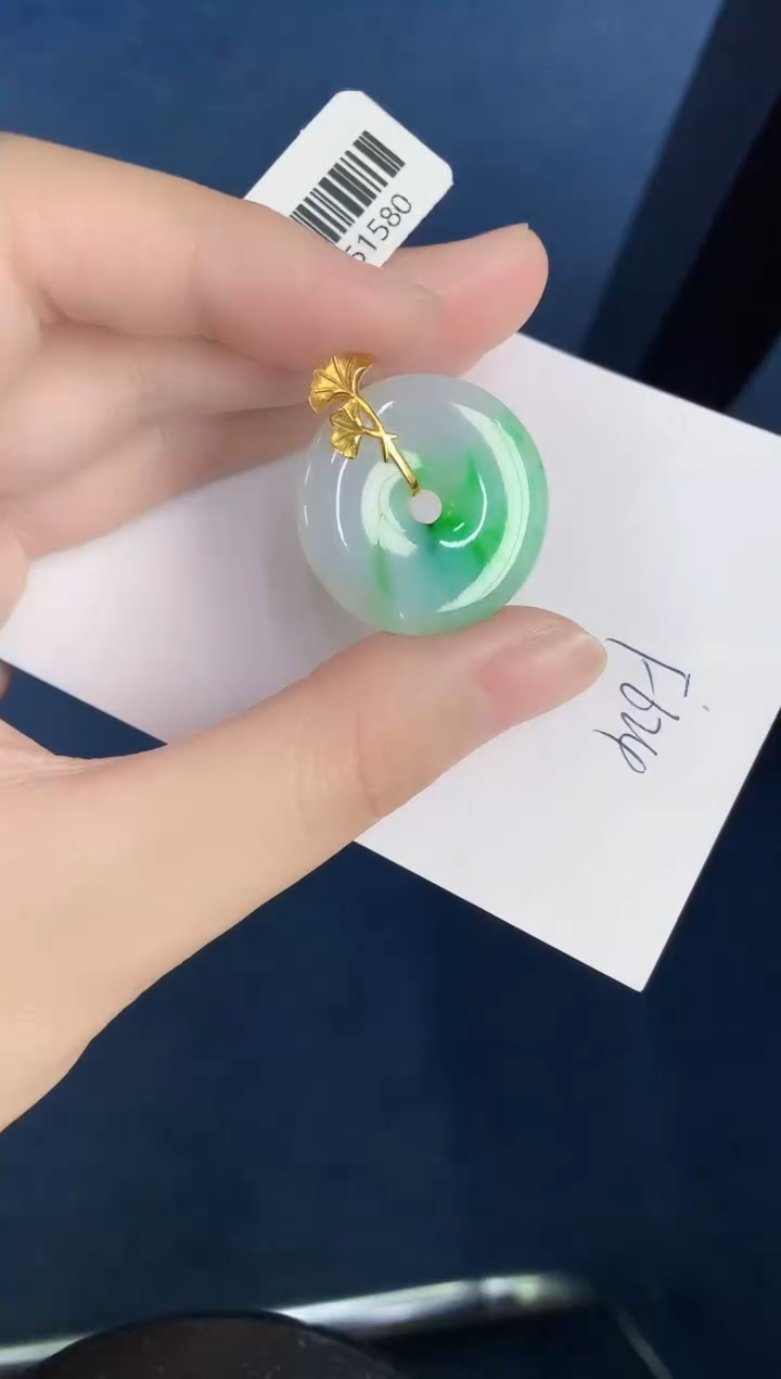 【闪购商品】翡翠颈饰18K金镶嵌000000000