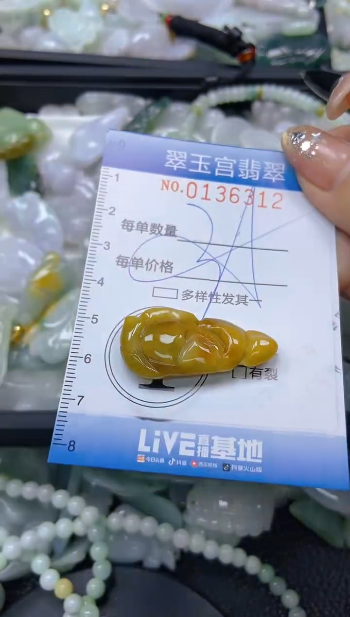 翡翠未镶嵌颈饰闪购0136312