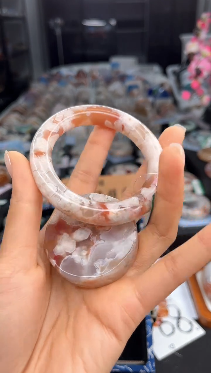 石英质玉手镯未镶嵌52圈口（赠送镯心）6882003