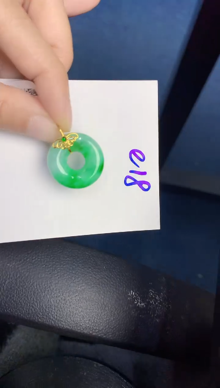 【闪购商品】翡翠颈饰18K金镶嵌000000000