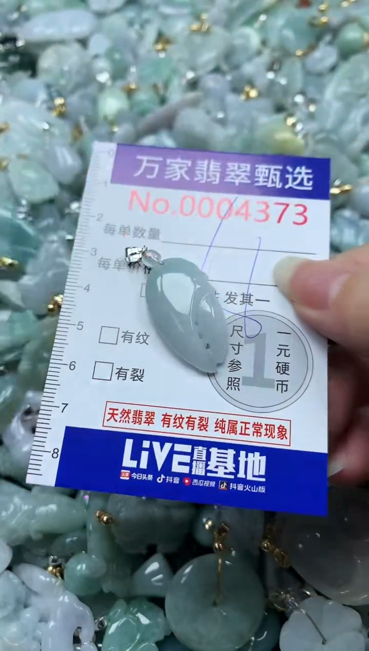 吊坠(不含链)未镶嵌翡翠4373