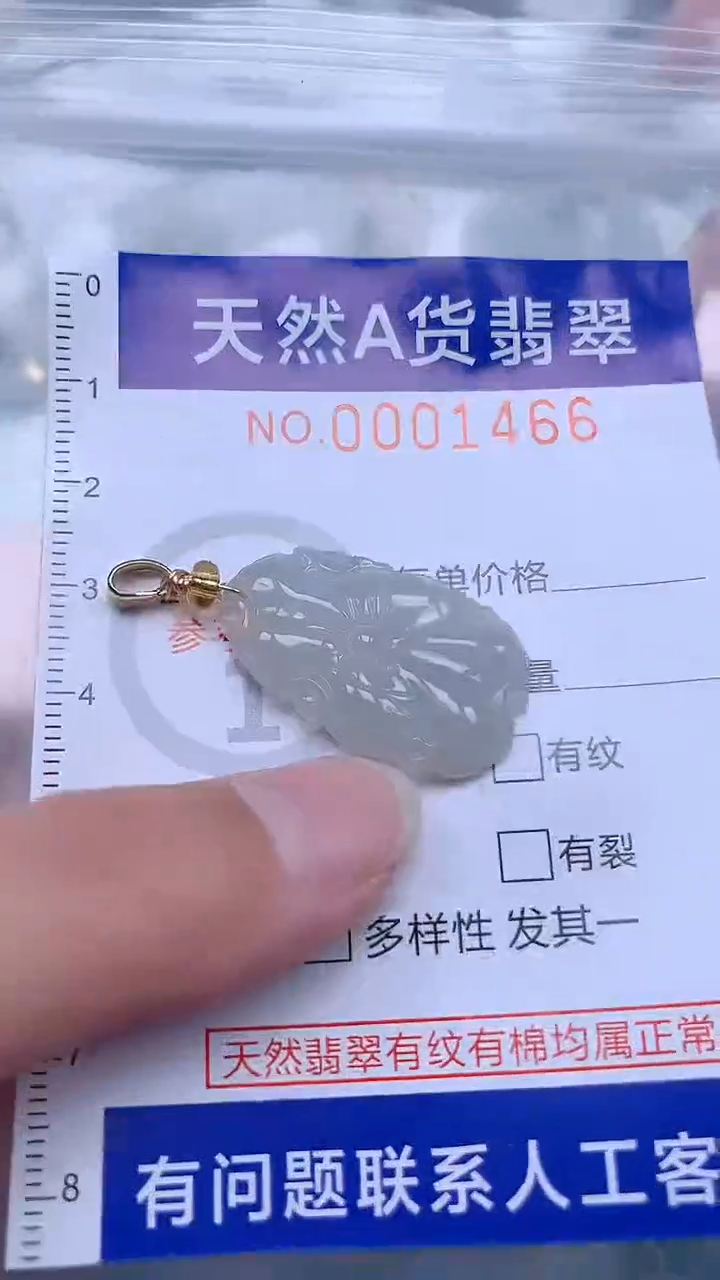 翡翠未镶嵌吊坠(不含链)1