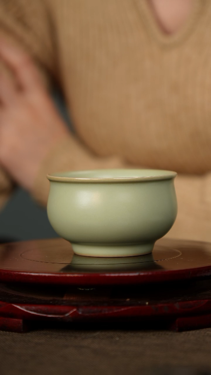 全品 粉青 福袋杯 带底款