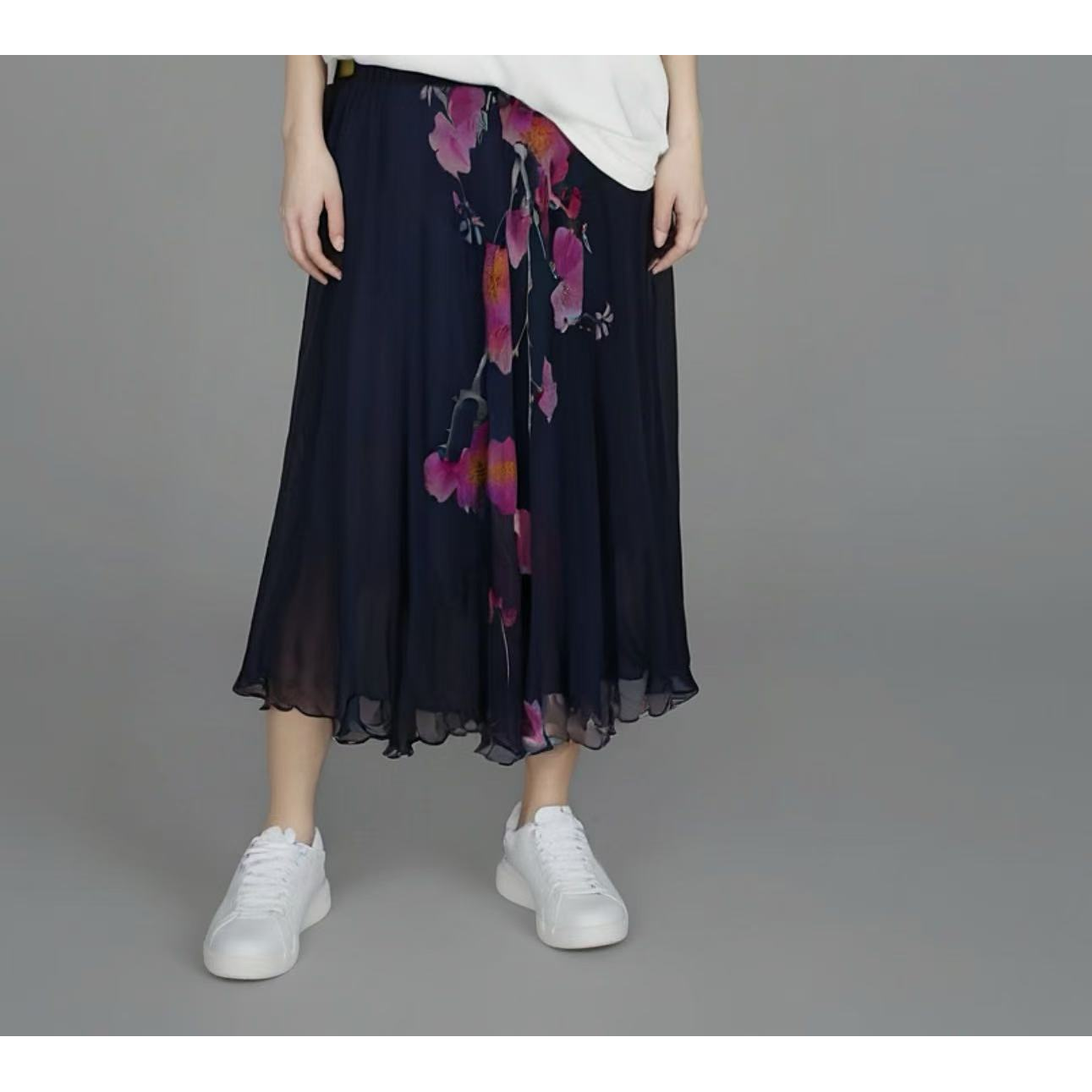 100%桑蚕丝半截裙25DAK0340